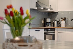 Fridge, oven, stovetop, dishwasher