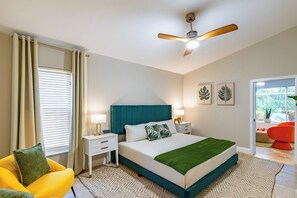 4 bedrooms, iron/ironing board, travel cot, free WiFi