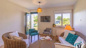 Een televisie en boeken