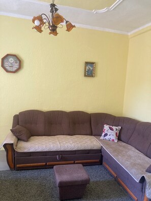 บ้านพัก, 1 ห้องนอน, พร้อมสิ่งอำนวยความสะดวกสำหรับผู้พิการ | ห้องนั่งเล่น