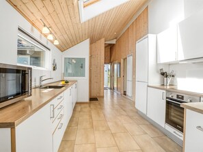 Fridge, microwave, dishwasher, cookware/dishes/utensils - "Jurgis" - 900m from the sea by Interhome (Idestrup)
