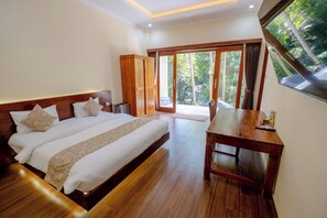 Deluxe Room | Bed sheets - Villa Santru  (Ubud)