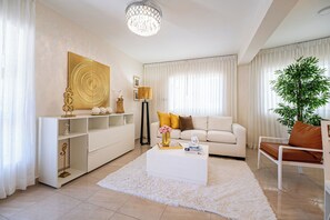 Apartment, 2 Bedrooms, Smoking, Balcony | Living room - Family apt Centric Near Historic Center Boardwalk (Puerto Plata)