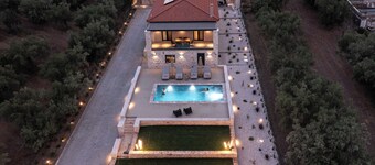 Villa Orama-where dreams meet the sea.Relax by the private heated pool all year.