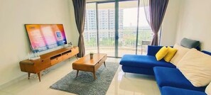 Appartamento Basic, vista città | Area soggiorno