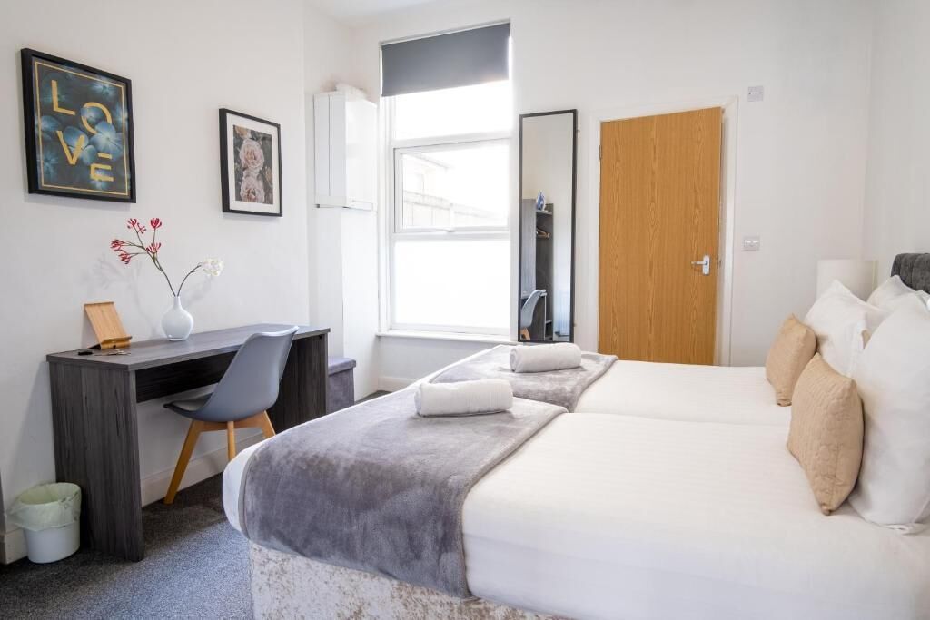 1 غرفة نوم ومكتب ومكواة/لوح كي وواي فاي