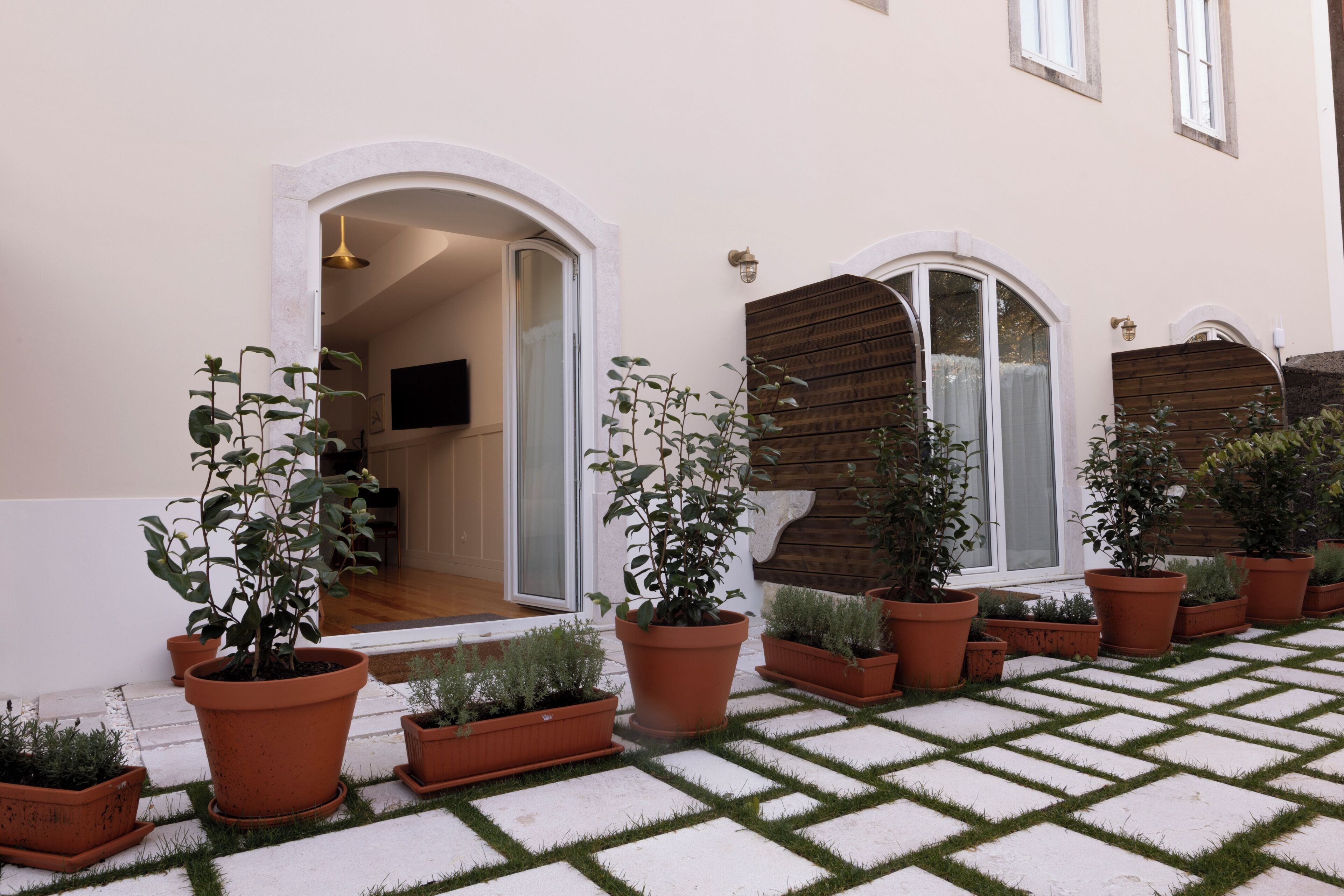 Habitació triple Deluxe, pati | Terrassa o pati