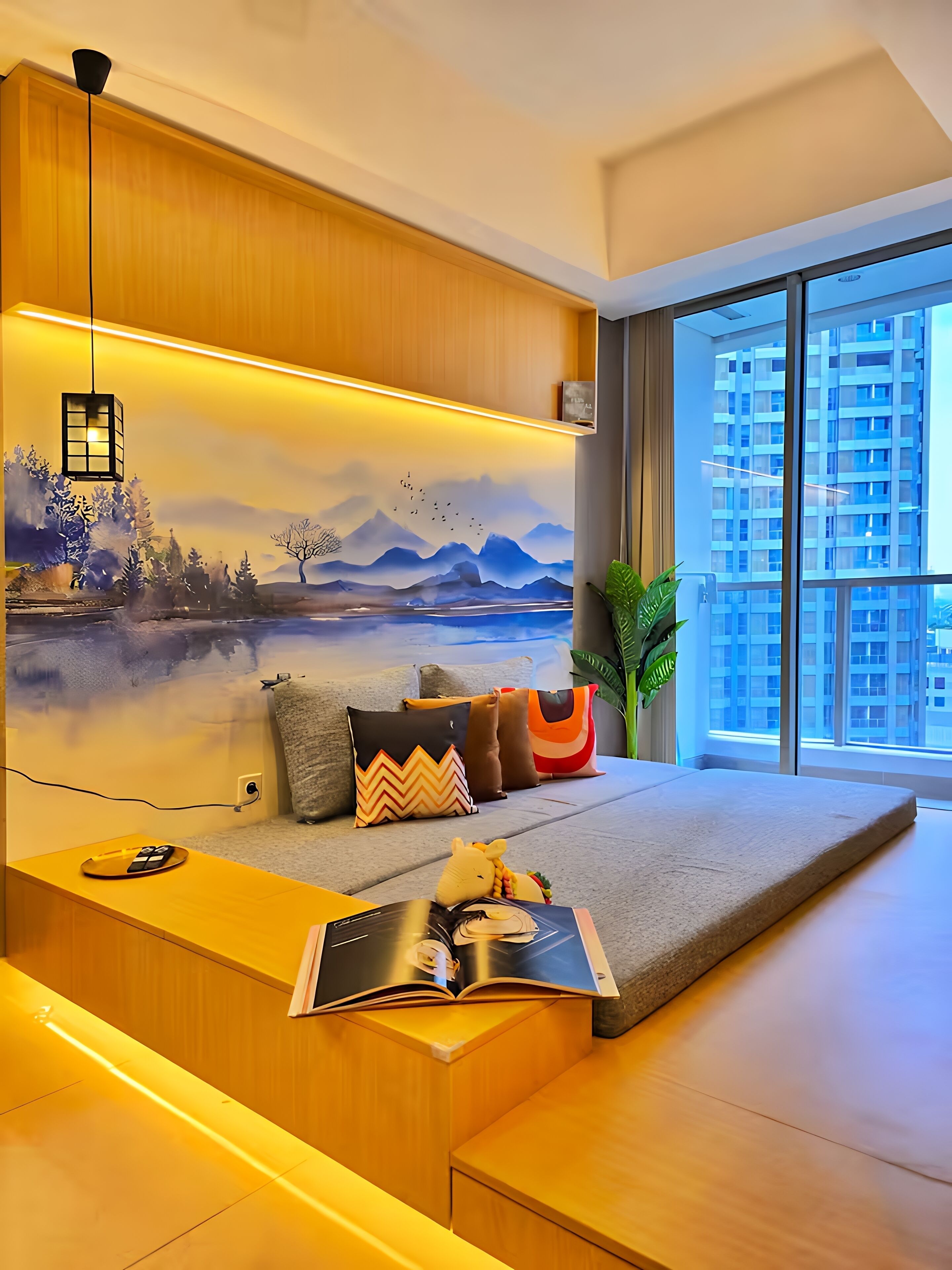 Apartment, 2 Bedrooms, City View | Living area