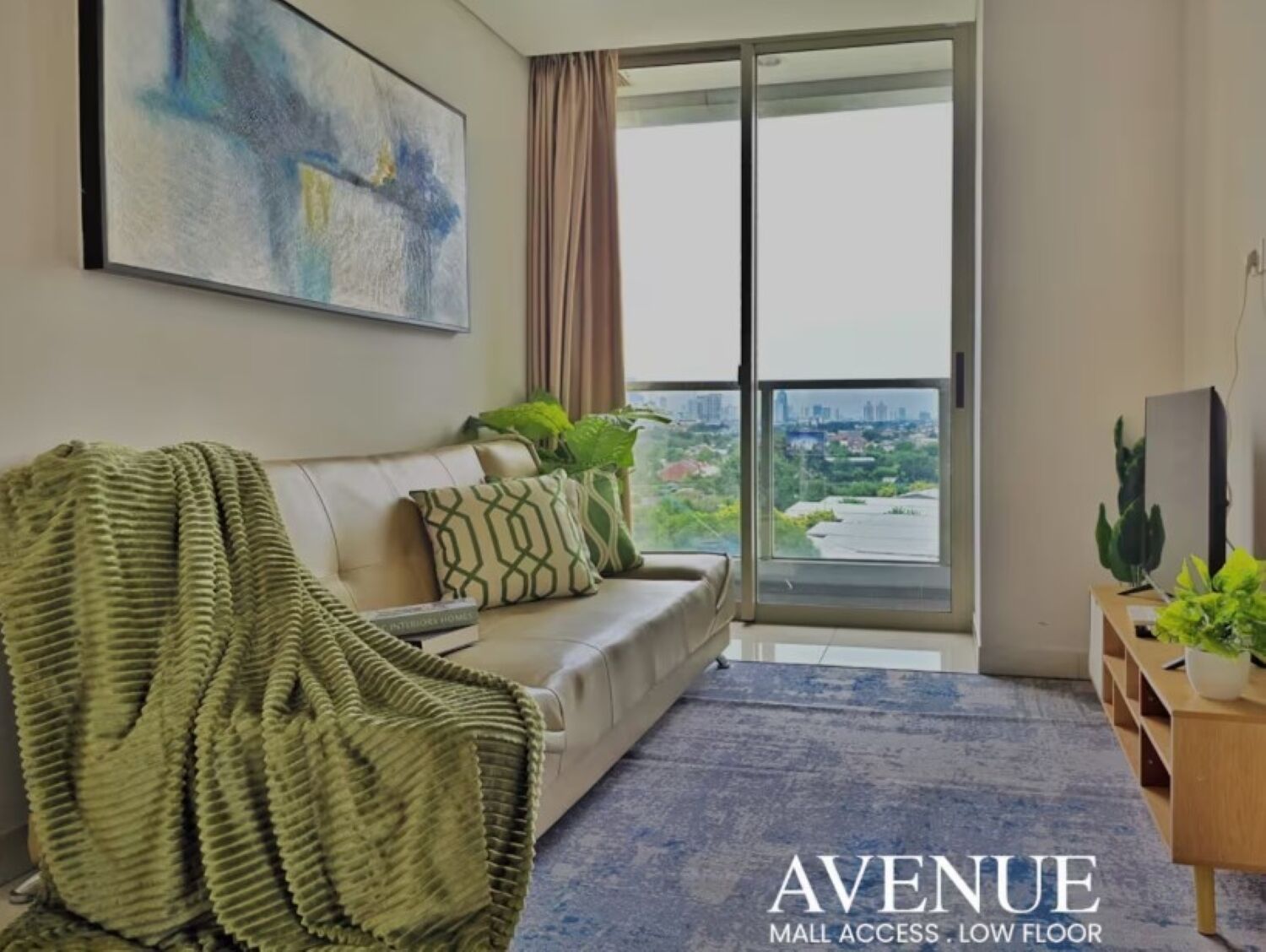 Apartment, 2 Bedrooms, City View | Living area