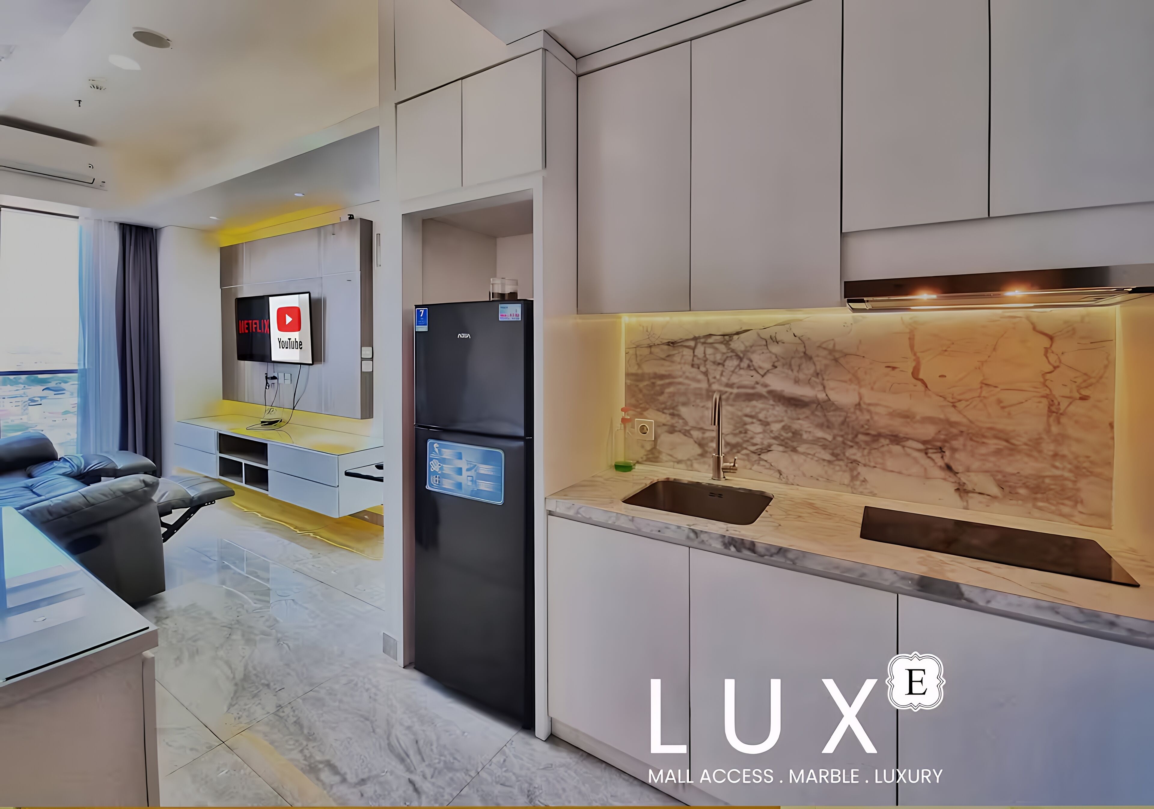 Apartment, 2 Bedrooms, City View | Living area