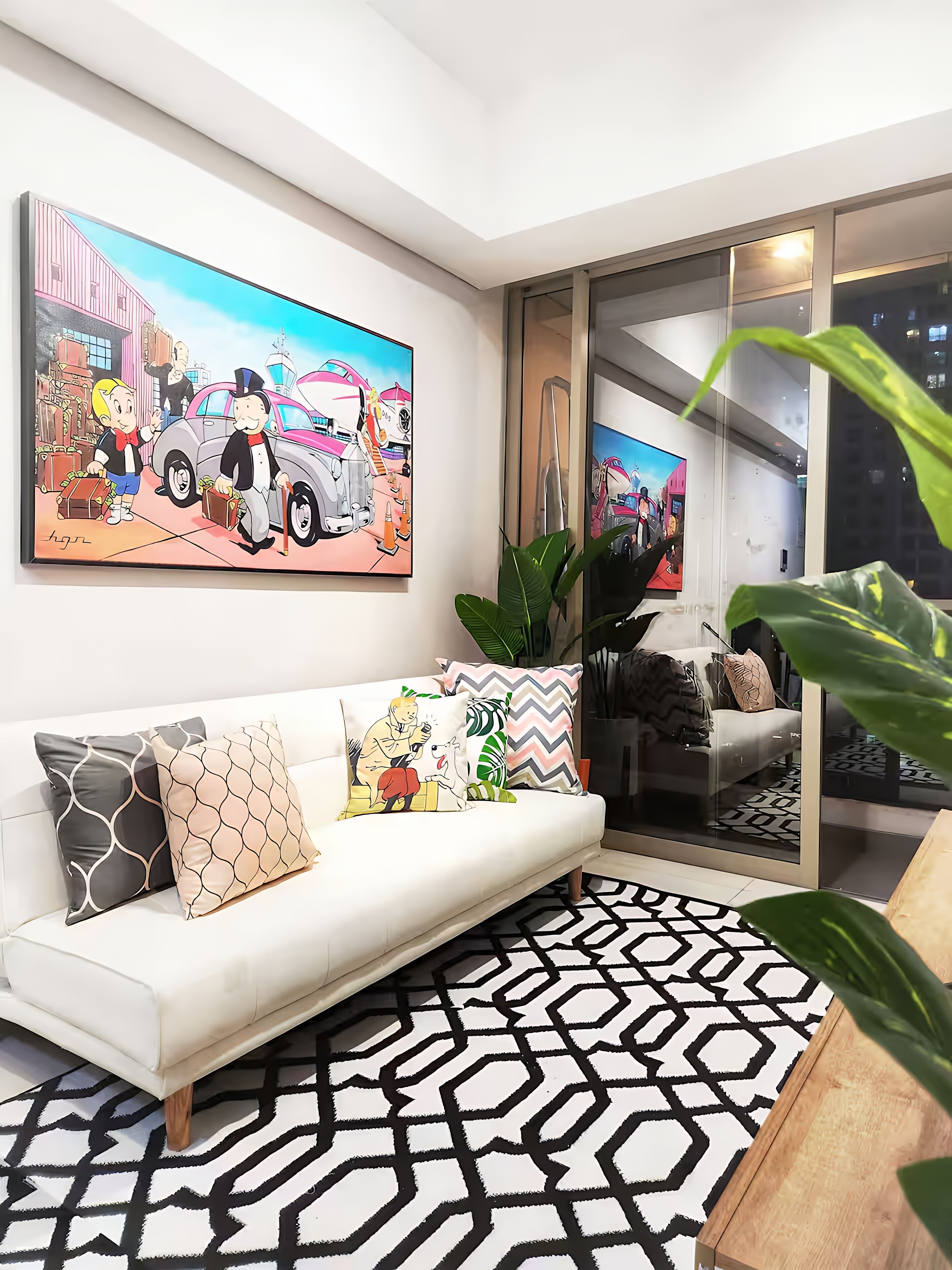 Apartment, 3 Bedrooms, City View | Living area