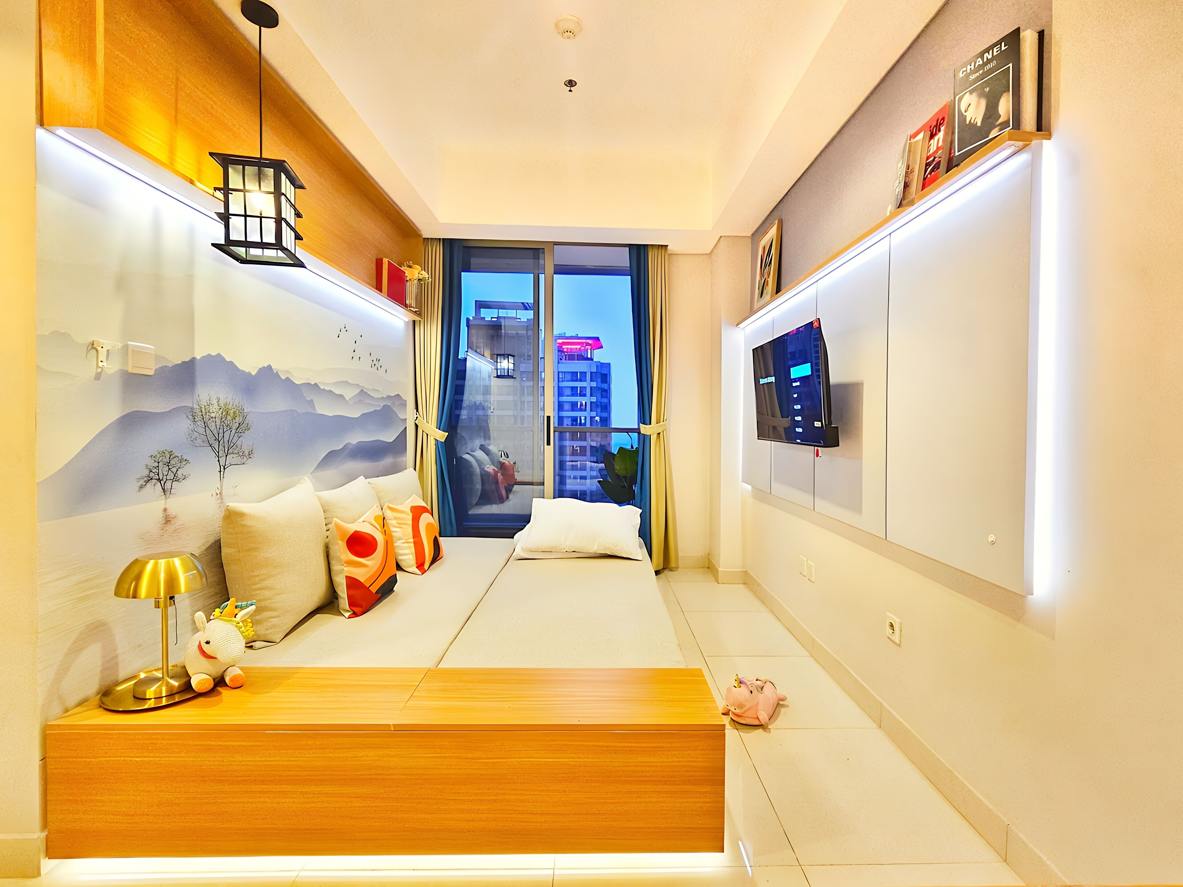 Apartment, 2 Bedrooms, City View | Living area