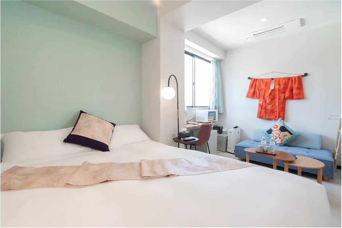 Deluxe Double Room, Non Smoking | Desk, laptop workspace, iron/ironing board, free WiFi