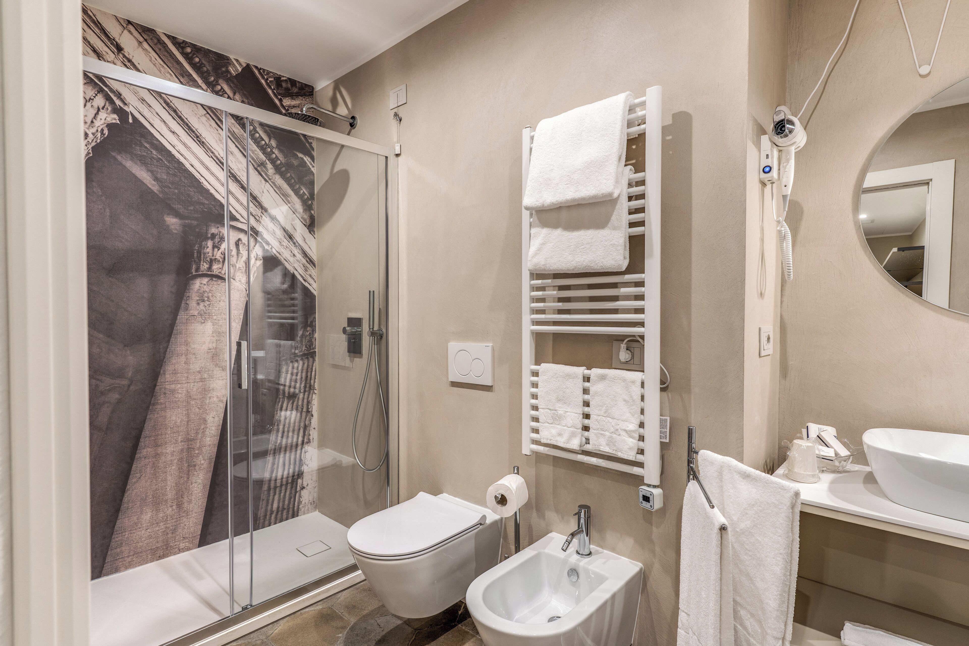 Regadera en el baño