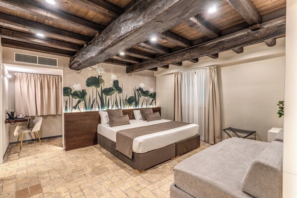 Triple with whirlpool tub mezzanine floor