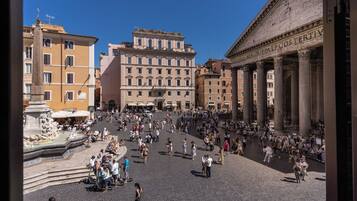 Vue sur la ville depuis l’hébergement