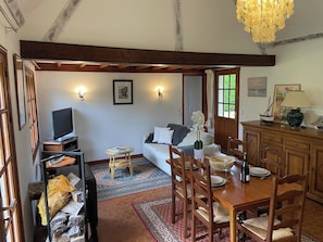 Living area - Les Pommiers, country house with land (Quend)