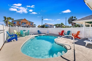 A heated pool