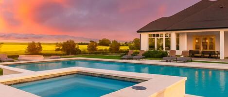 Una piscina climatizada