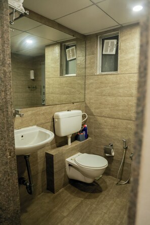 Towels, soap, toilet paper