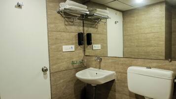 Towels, soap, toilet paper