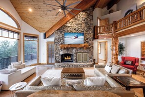 Smart TV, fireplace, ping pong, offices