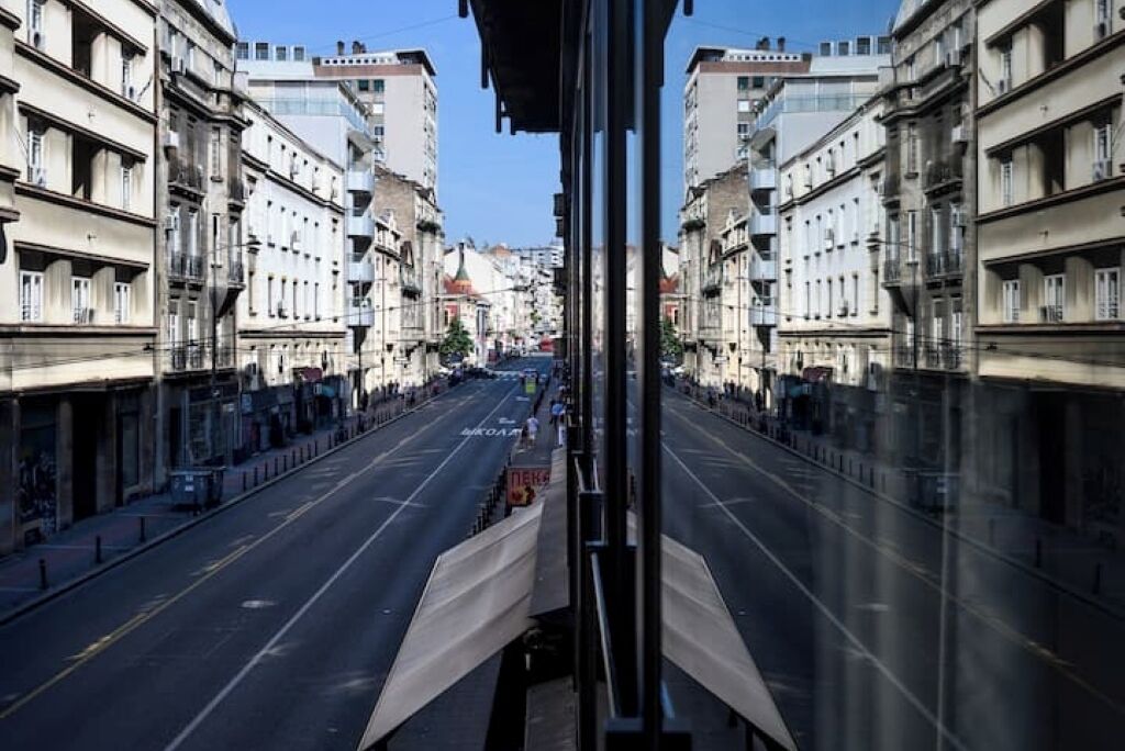 Blick von der Unterkunft