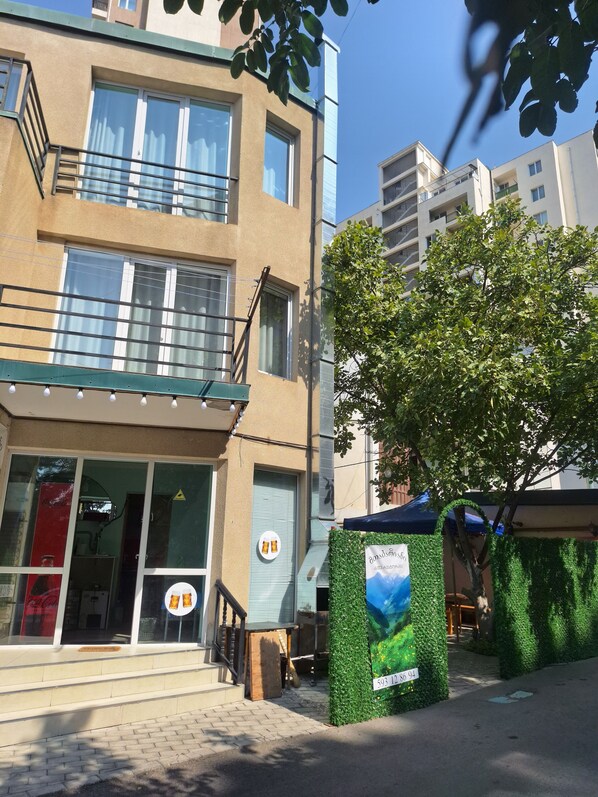 Façade de l’hébergement