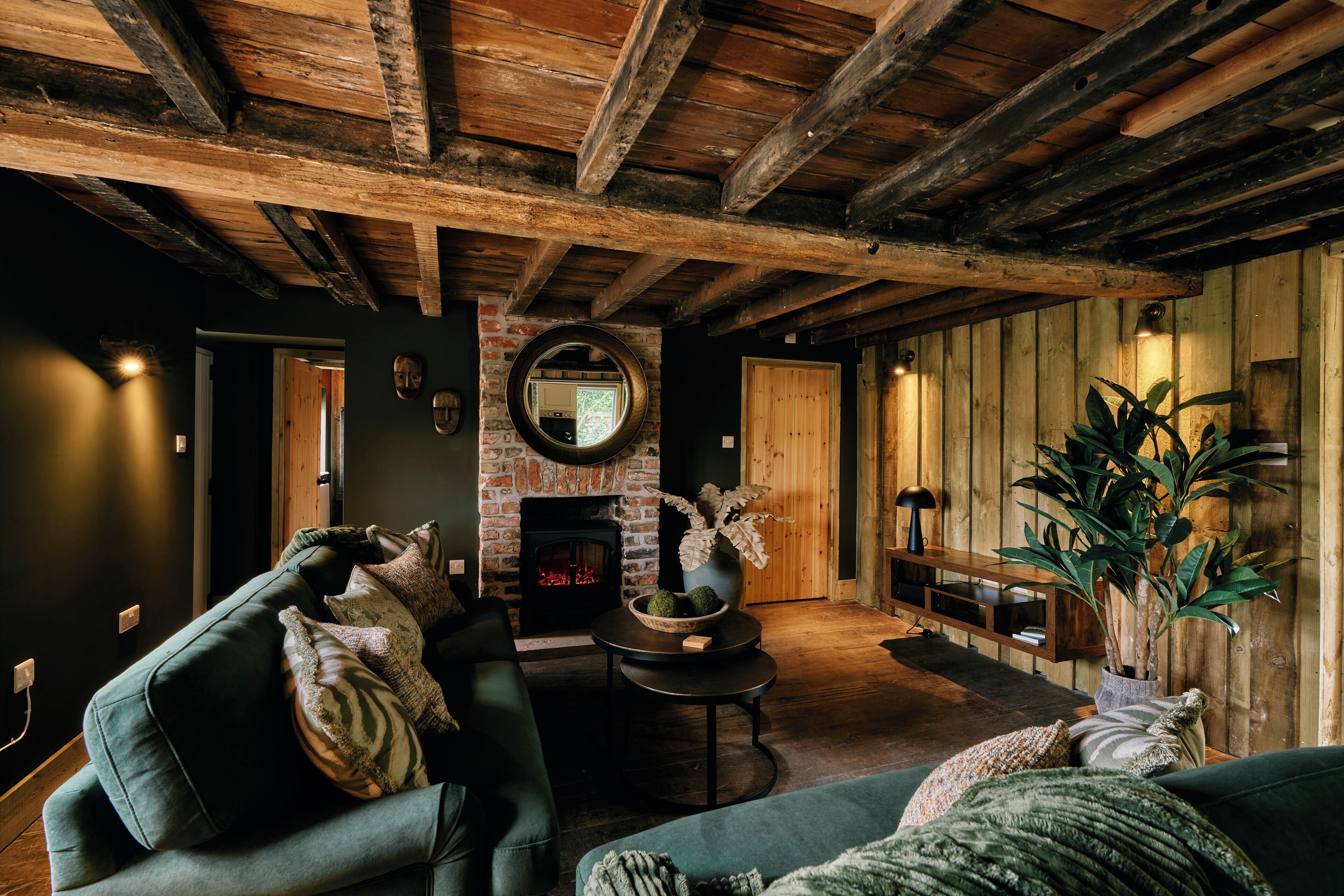 TV connectée, cheminée