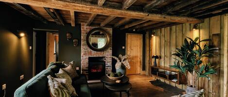 TV connectée, cheminée