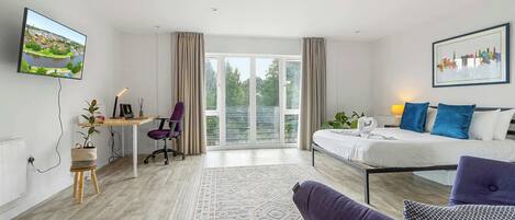 1 Schlafzimmer, Schreibtisch, Bügeleisen/Bügelbrett, WLAN