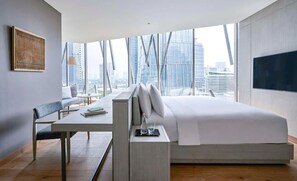Premium Double Room, City View | In-room safe, desk, laptop workspace, blackout drapes