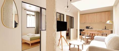 2 bedrooms, iron/ironing board, travel crib, WiFi