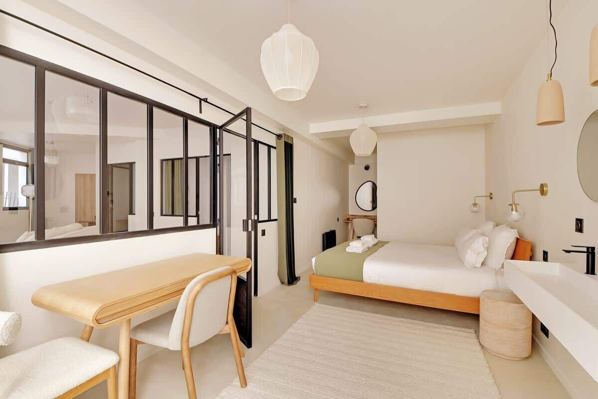 2 bedrooms, iron/ironing board, travel crib, WiFi