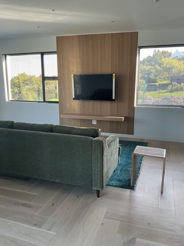 テレビ、暖炉