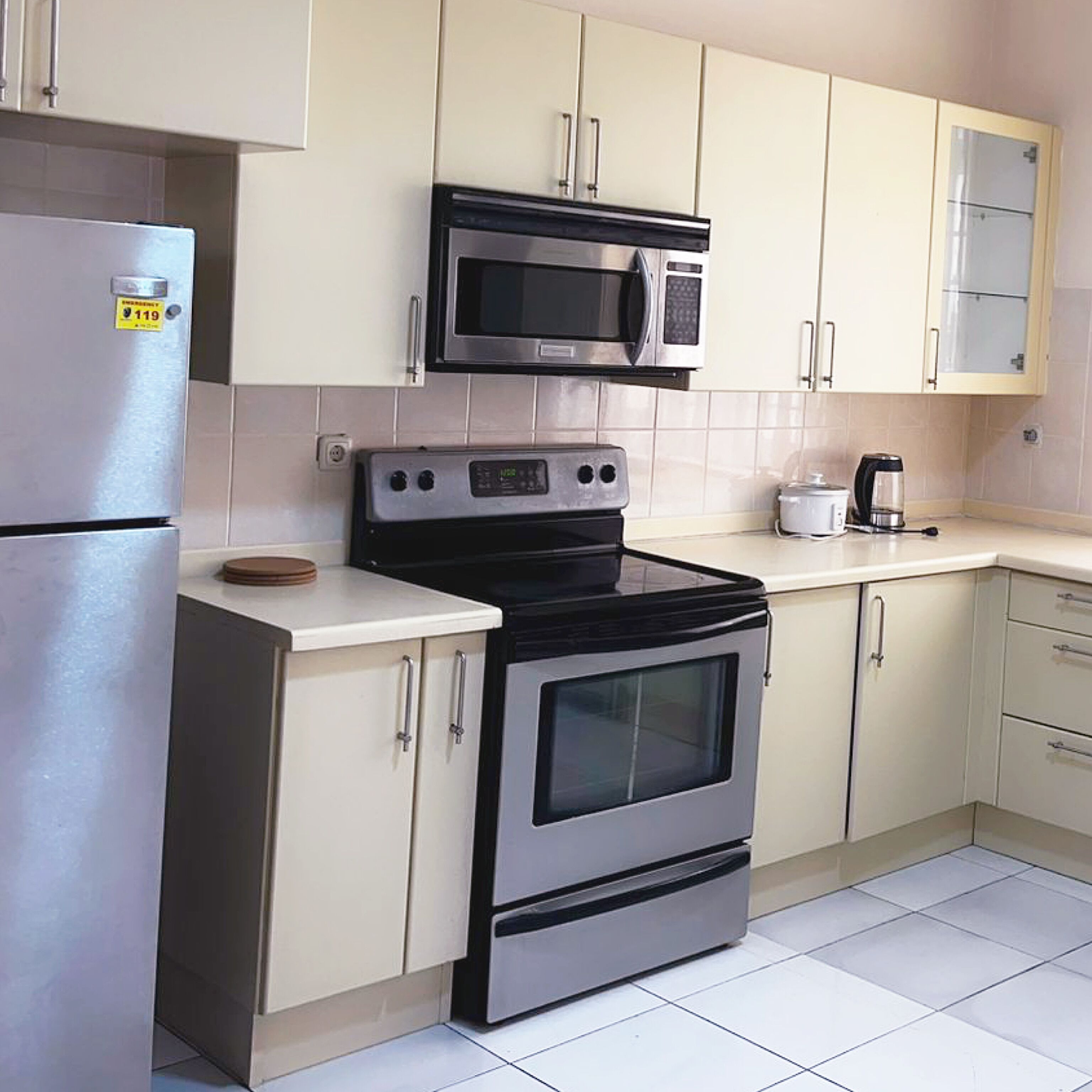 Microwave, oven, stovetop, dishwasher