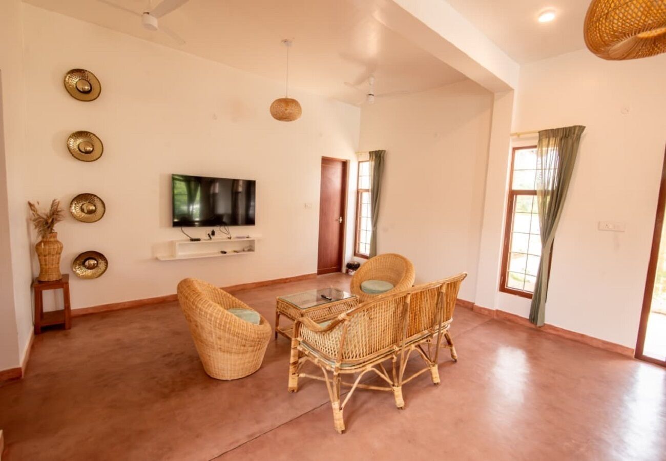 Luxury Villa, 4 Bedrooms, Garden View | Living area | Flat-screen TV