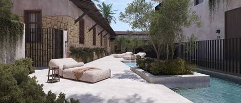 Seasonal outdoor pool