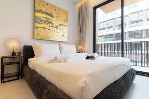 2 室のベッドルーム、アイロン / アイロン台、WiFi、ベッドシーツ