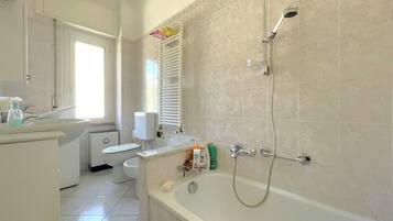 SĂšche-cheveux, bidet, serviettes fournies, papier toilette