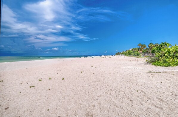 En la playa 