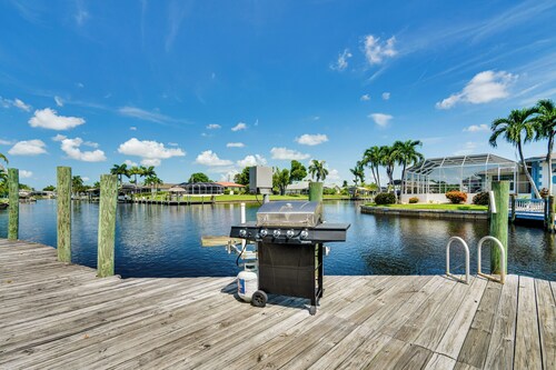 Canal-front Gem w/ Lanai & Dock in Cape Coral