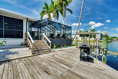 Canal-front Gem w/ Lanai & Dock in Cape Coral