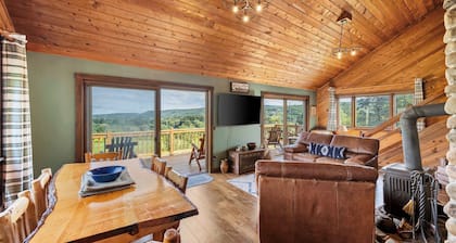 Family-Friendly Cabin with Heated Pool & Sauna
