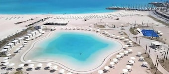 Elite 2-BR Sea view Address Beach Marassi
