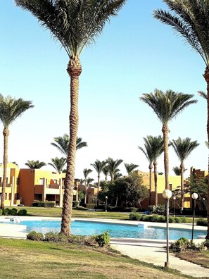 Apartment, 2 Bedrooms, Smoking, Balcony | Exterior - Chalet Stella Makadi Aquapark Private Beach Wifi (Makadi Bay)