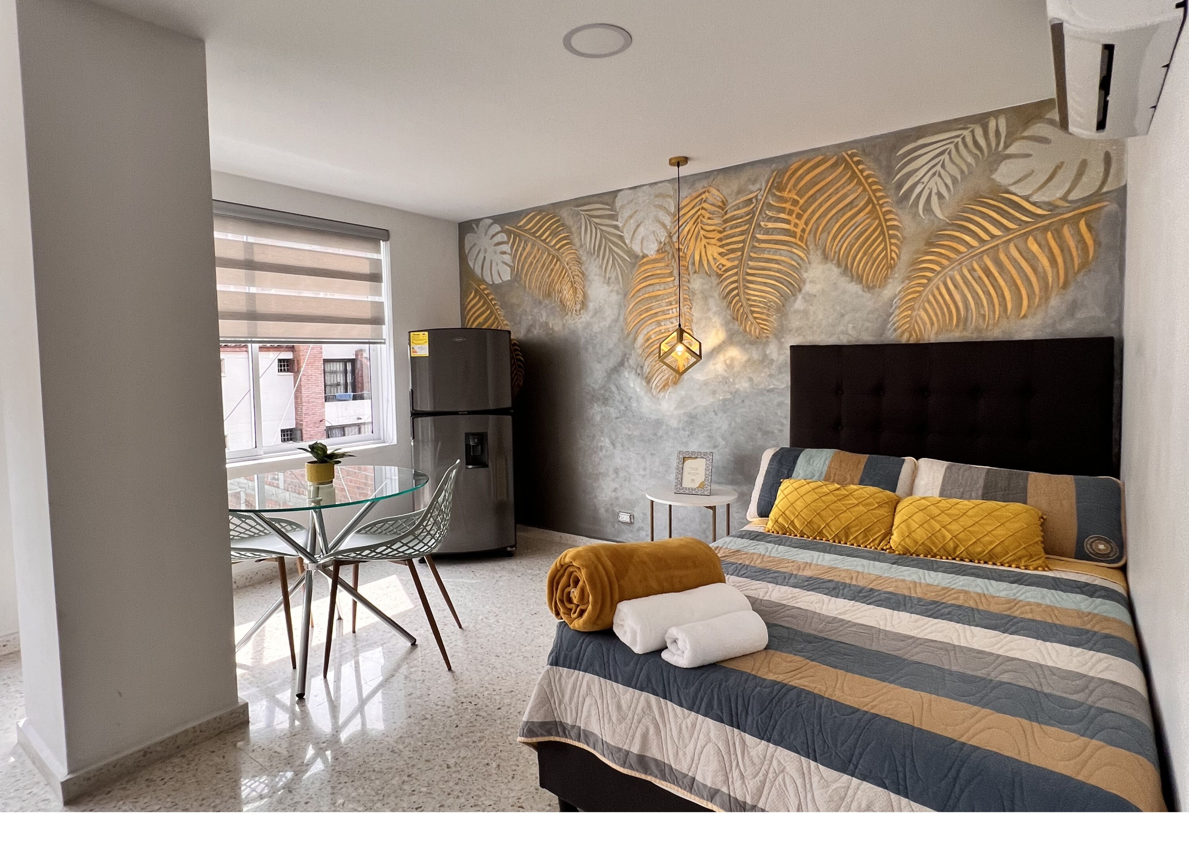 Studio – standard, 1 dobbeltseng, aircondition | Strykejern/-brett og wi-fi (inkludert)