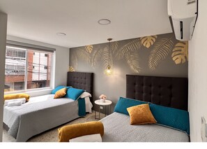 Studio Standard, plusieurs lits, climatisation | Couette en duvet d'oie, fer et planche à repasser, Wi-Fi gratuit