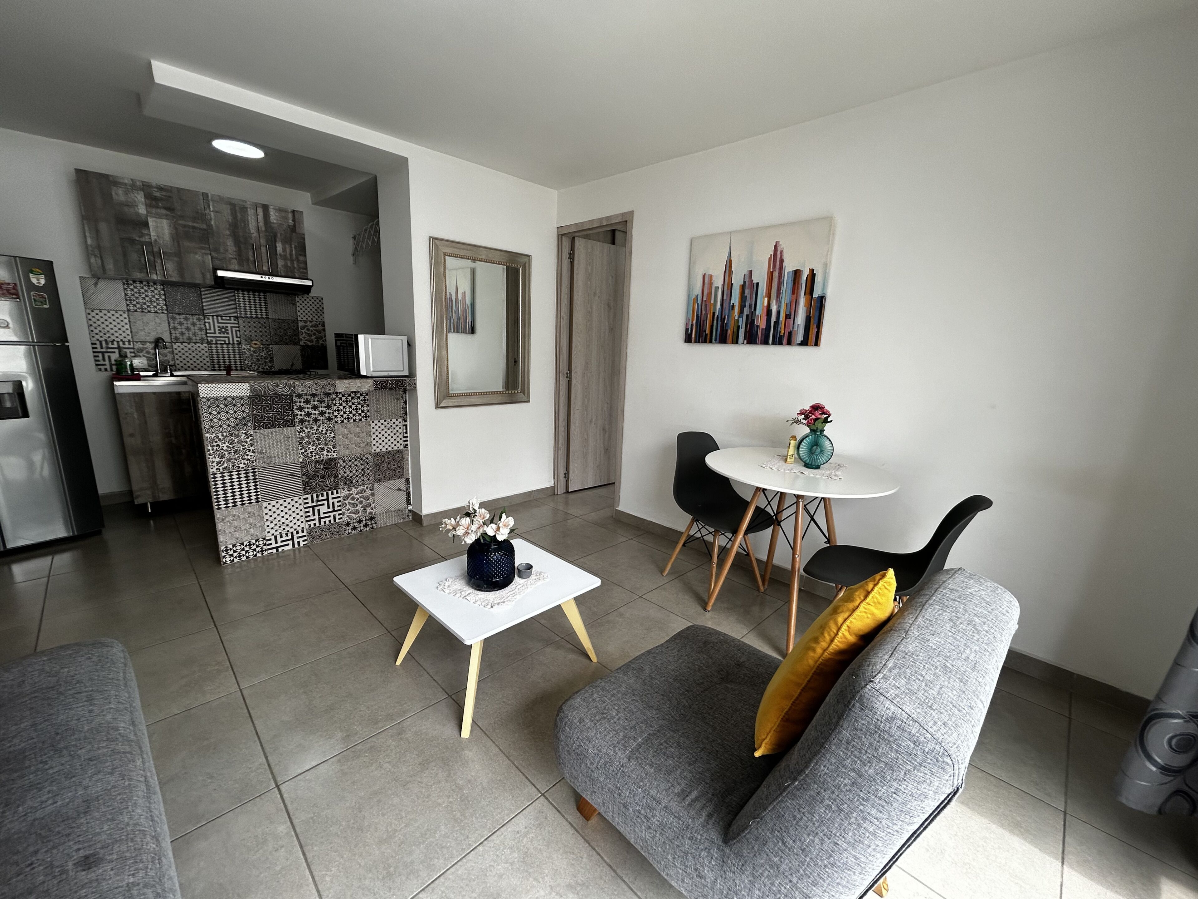 Family Apartment, 1 Bedroom, Air conditioning | Living area