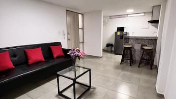 Appartement Familial, 1 chambre, climatisation | Coin séjour